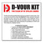 D'vour Clean-up Kit, Powder, All Inclusive Kit, 6/carton
