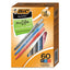 Round Stic Xtra Life Ballpoint Pen, Stick, Medium 1 Mm, Blue Ink, Translucent Blue Barrel, Dozen