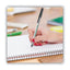 Ecolutions Round Stic Ballpoint Pen Value Pack, Stick, Medium 1 Mm, Black Ink, Clear Barrel, 50/pack