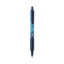 Soft Feel Ballpoint Pen, Retractable, Medium 1 Mm, Blue Ink, Blue Barrel, Dozen
