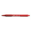 Soft Feel Ballpoint Pen, Retractable, Medium 1 Mm, Red Ink, Red Barrel, Dozen