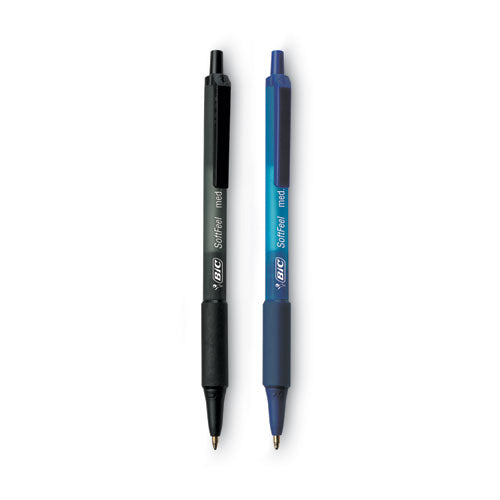 Soft Feel Ballpoint Pen Value Pack, Retractable, Medium 1 Mm, Assorted Ink And Barrel Colors, 36/pack
