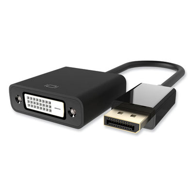 Displayport To Dvi Adapter, 5", Black