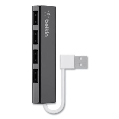 Ultra-slim Travel Hub, 4 Ports, Nightshade/white