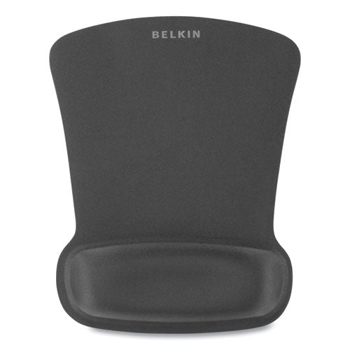 Waverest Gel Mouse Pad With Wrist Rest, 9.3 X 11.9, Black