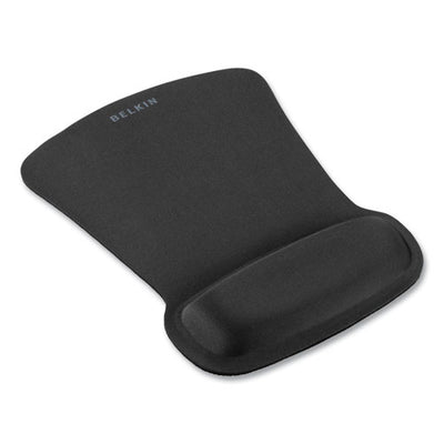 Waverest Gel Mouse Pad With Wrist Rest, 9.3 X 11.9, Black