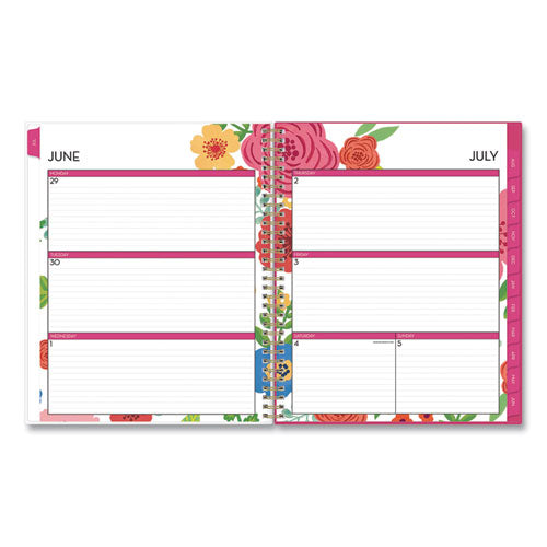 Mahalo Academic Year Create-your-own Cover Weekly/monthly Planner, Floral Artwork, 11 X 8.5, 12-month (july-june): 2022-2023