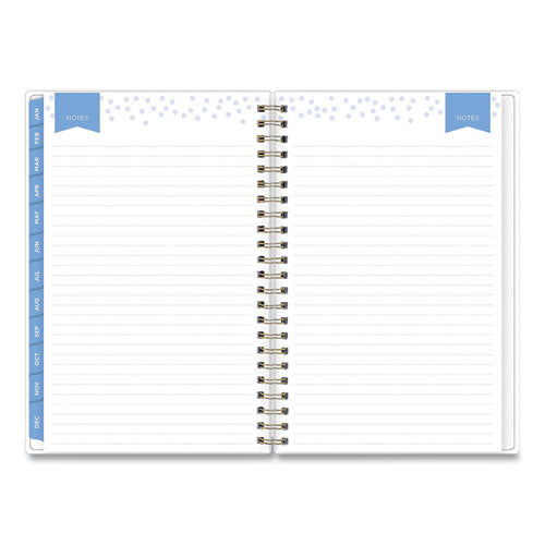 Day Designer Tile Weekly/monthly Planner, Tile Artwork, 8 X 5, Blue/white Cover, 12-month (jan To Dec): 2023