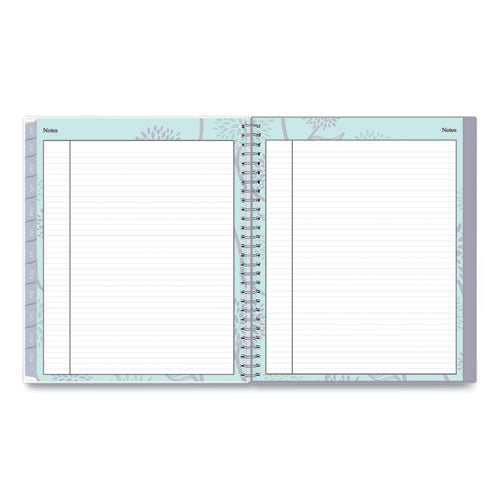 Rue Du Flore Monthly Planner, Rue Du Flore Artwork, 10 X 8, Jade/lavender Cover, 12-month (jan To Dec): 2023