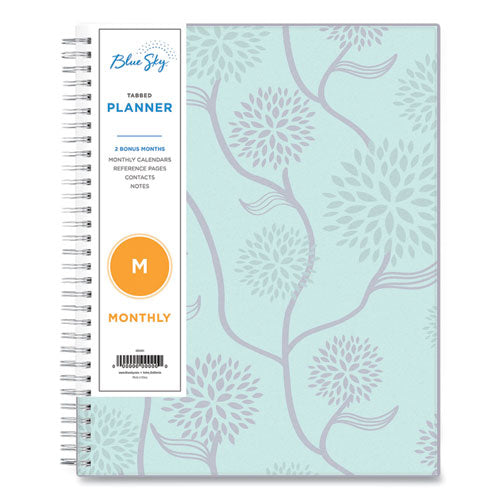 Rue Du Flore Monthly Planner, Rue Du Flore Artwork, 10 X 8, Jade/lavender Cover, 12-month (jan To Dec): 2023