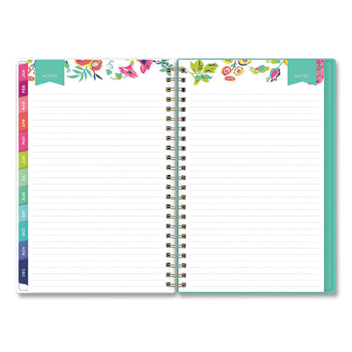 Day Designer Peyton Create-your-own Cover Weekly/monthly Planner, Floral Artwork, 8 X 5, White, 12-month (jan-dec): 2023
