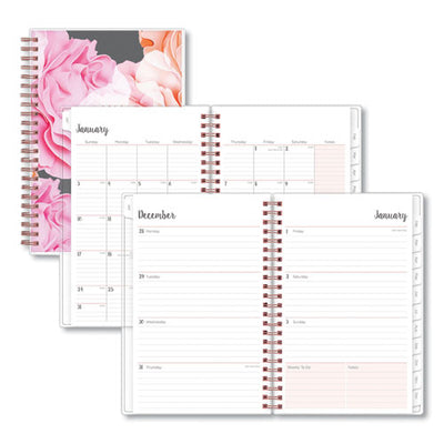 Joselyn Weekly/monthly Planner, Joselyn Floral Artwork, 8 X 5, Pink/peach/black Cover, 12-month (jan To Dec): 2023