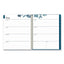 Bakah Blue Weekly/monthly Planner, Bakah Blue Floral Artwork, 11 X 8.5, Blue/white Cover, 12-month (jan To Dec): 2023