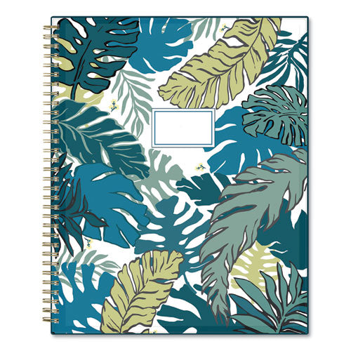 Grenada Create-your-own Cover Weekly/monthly Planner, Floral Artwork, 11 X 8.5, Green/blue/teal, 12-month (jan-dec): 2023
