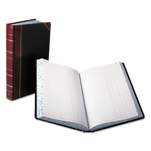 Account Record Book, Record-style Rule, Black/maroon/gold Cover, 9.25 X 7.31 Sheets, 150 Sheets/book