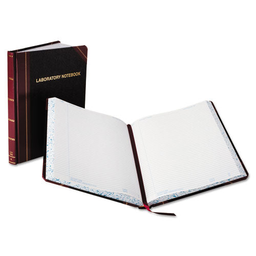 Laboratory Notebook, Data/lab-record Format, Black/red Cover, 10.38 X 8.13, 150 Sheets