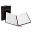 Laboratory Notebook, Data/lab-record Format, Black/red Cover, 10.38 X 8.13, 150 Sheets