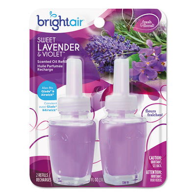 Electric Scented Oil Air Freshener Refill, Sweet Lavender And Violet, 0.67 Oz Bottle, 5/pack