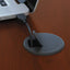 Series C Collection Bow Front Desk, 71.13" X 36.13" X 29.88", Hansen Cherry/graphite Gray