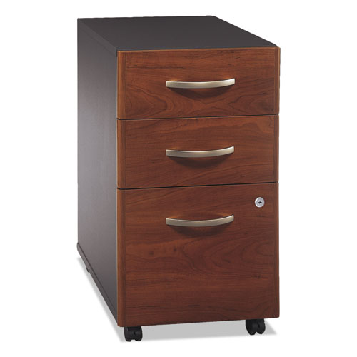 Series C Mobile Pedestal File, Left/right, 3-drawers: Box/box/file, Legal/letter/a4/a5, Cherry/gray, 15.75" X 20.25" X 27.88"
