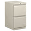 Mobile Pedestals, Left Or Right, 2 Legal/letter-size File Drawers, Light Gray, 15" X 20" X 28"