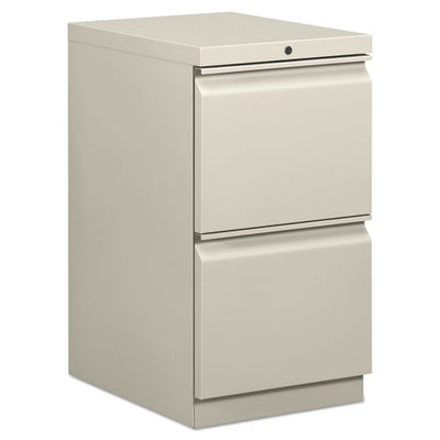 Mobile Pedestals, Left Or Right, 2 Legal/letter-size File Drawers, Light Gray, 15" X 20" X 28"