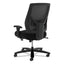 Crio Big And Tall Mid-back Task Chair, Supports Up To 450 Lb, 18" To 22" Seat Height, Black