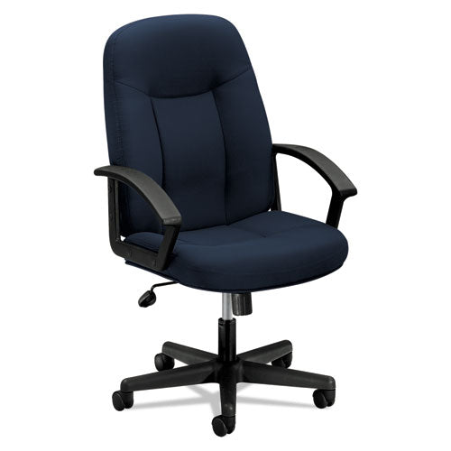 Hvl601 Series Executive High-back Chair, Supports Up To 250 Lb, 17.44" To 20.94" Seat Height, Black