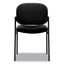 Vl606 Stacking Guest Chair Without Arms, Fabric Upholstery, 21.25" X 21" X 32.75", Black Seat, Black Back, Black Base