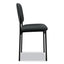 Vl606 Stacking Guest Chair Without Arms, Fabric Upholstery, 21.25" X 21" X 32.75", Charcoal Seat, Charcoal Back, Black Base