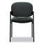 Vl606 Stacking Guest Chair Without Arms, Fabric Upholstery, 21.25" X 21" X 32.75", Charcoal Seat, Charcoal Back, Black Base