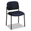 Vl606 Stacking Guest Chair Without Arms, Fabric Upholstery, 21.25" X 21" X 32.75", Navy Seat, Navy Back, Black Base