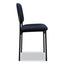 Vl606 Stacking Guest Chair Without Arms, Fabric Upholstery, 21.25" X 21" X 32.75", Navy Seat, Navy Back, Black Base