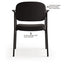 Vl616 Stacking Guest Chair With Arms, Fabric Upholstery, 23.25" X 21" X 32.75", Charcoal Seat, Charcoal Back, Black Base