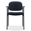 Vl616 Stacking Guest Chair With Arms, Fabric Upholstery, 23.25" X 21" X 32.75", Navy Seat, Navy Back, Black Base