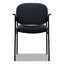 Vl616 Stacking Guest Chair With Arms, Fabric Upholstery, 23.25" X 21" X 32.75", Navy Seat, Navy Back, Black Base