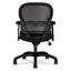 Wave Mesh Mid-back Task Chair, Supports Up To 250 Lb, 18" To 22.25" Seat Height, Black
