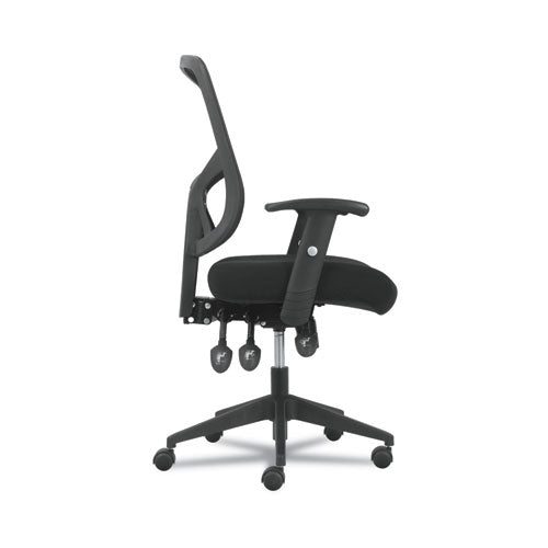 1-twenty-one High-back Task Chair, Supports Up To 250 Lb, 16" To 19" Seat Height, Black