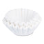 Commercial Coffee Filters, 32 Cup Size, Flat Bottom, 50/cluster, 10 Clusters/pack
