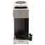Pour-o-matic Three-burner Pour-over Coffee Brewer, 12-cup, Stainless Steel, Black