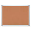 Earth Cork Board, 72 X 48, Natural Surface, Silver Aluminum Frame