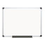 Porcelain Value Dry Erase Board, 24 X 36, White Surface, Silver Aluminum Frame