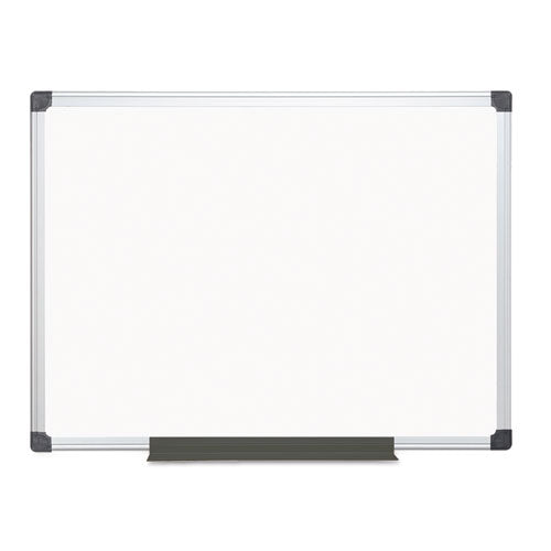 Porcelain Value Dry Erase Board, 24 X 36, White Surface, Silver Aluminum Frame