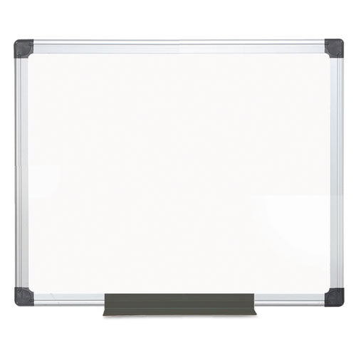 Porcelain Value Dry Erase Board, 48 X 72, White Surface, Silver Aluminum Frame