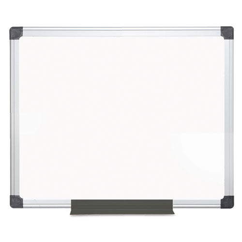 Porcelain Value Dry Erase Board, 48 X 96, White Surface, Silver Aluminum Frame