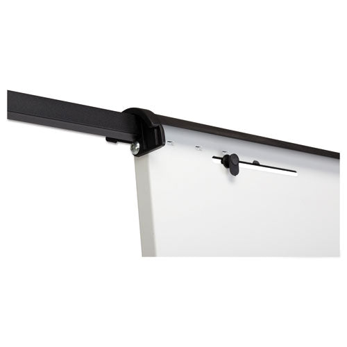 360 Multi-use Mobile Magnetic Dry Erase Easel, 27 X 41, White Surface, Black Steel Frame