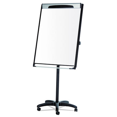 Platinum Mobile Easel, 29 X 41, White Surface, Black Plastic Frame