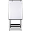 Creation Station Dry Erase Board, 29.5 X 74.88, White Surface, Black Metal Frame