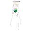 Telescoping Tripod Display Easel, Adjusts 38" To 69" High, Metal, Silver