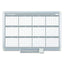 Magnetic Dry Erase Calendar Board, 12 Month, 36 X 24, White Surface, Silver Aluminum Frame